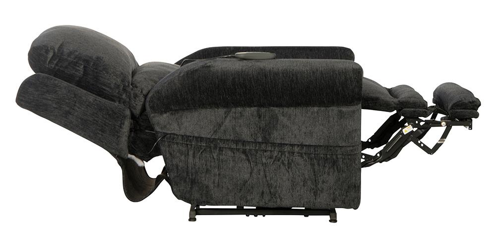 Catnapper - Warner Power Headrest w/Lumbar Power Lift Lay Flat Recliner w/Dual Motor & Extended Ottoman in Slate - 764862/1724-53 veiw 4