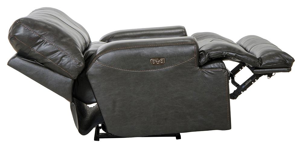 Catnapper - Wembley Power Headrest Power Lay Flat Recliner in Steel - 64580-7/1283-28/3083-28 veiw 3