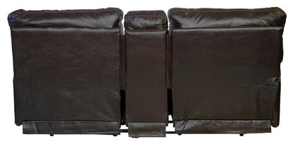 Catnapper - Wembley Power Headrest Power Lay Flat Reclining Console Loveseat in Chocolate - 64589/1283-09/3083-09 veiw 3