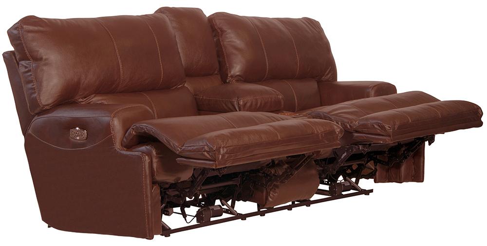 Catnapper - Wembley Power Headrest Power Lay Flat Reclining Sofa in Walnut - 64581/1283-19/3083-19 view 2