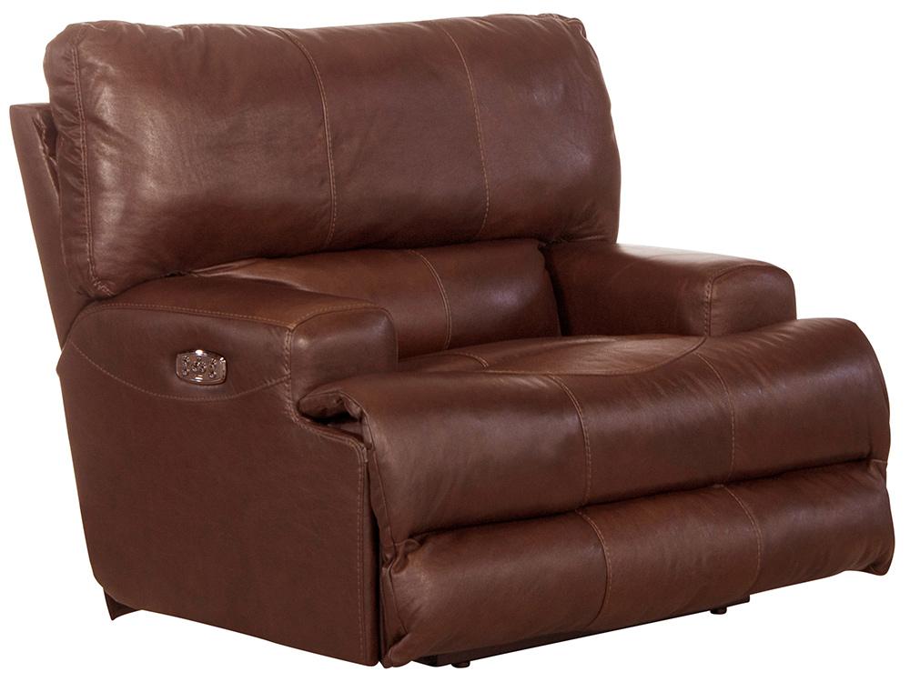 Catnapper - Wembley Power Headrest w/Lumbar Power Lay Flat Recliner in Walnut - 764580-7/1283-19/3083-19 view 1