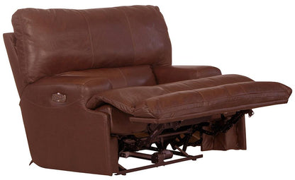 Catnapper - Wembley Power Headrest w/Lumbar Power Lay Flat Recliner in Walnut - 764580-7/1283-19/3083-19 view 2