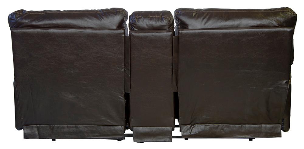 Catnapper - Wembley Power Headrest w/Lumbar Power Lay Flat Reclining Console Loveseat in Chocolate - 764589/1283-09/3083-09 veiw 3