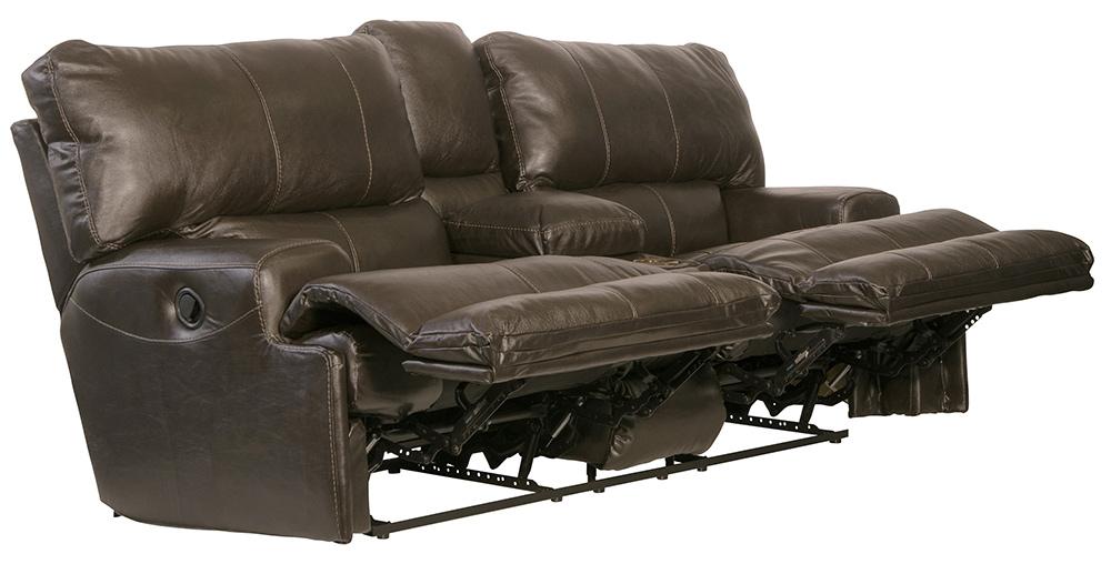 Catnapper - Wembley Power Headrest w/Lumbar Power Lay Flat Reclining Console Loveseat in Steel - 764589/1283-28/3083-28 veiw 2