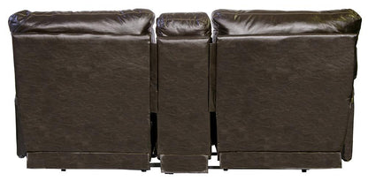 Catnapper - Wembley Power Headrest w/Lumbar Power Lay Flat Reclining Console Loveseat in Steel - 764589/1283-28/3083-28 veiw 3