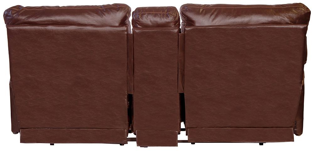 Catnapper - Wembley Power Headrest w/Lumbar Power Lay Flat Reclining Console Loveseat in Walnut - 764589/1283-19/3083-19 veiw 3