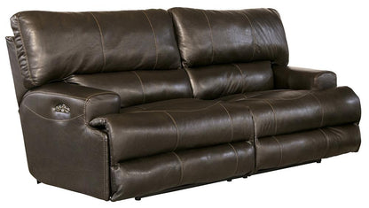 Catnapper - Wembley Power Headrest w/Lumbar Power Lay Flat Reclining Sofa in Steel - 764581/1283-28/3083-28 view 1