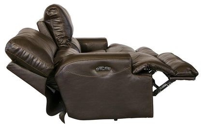 Catnapper - Wembley Power Headrest w/Lumbar Power Lay Flat Reclining Sofa in Steel - 764581/1283-28/3083-28 veiw 3