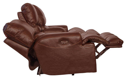 Catnapper - Wembley Power Headrest w/Lumbar Power Lay Flat Reclining Sofa in Walnut - 764581/1283-19/3083-19 veiw 3
