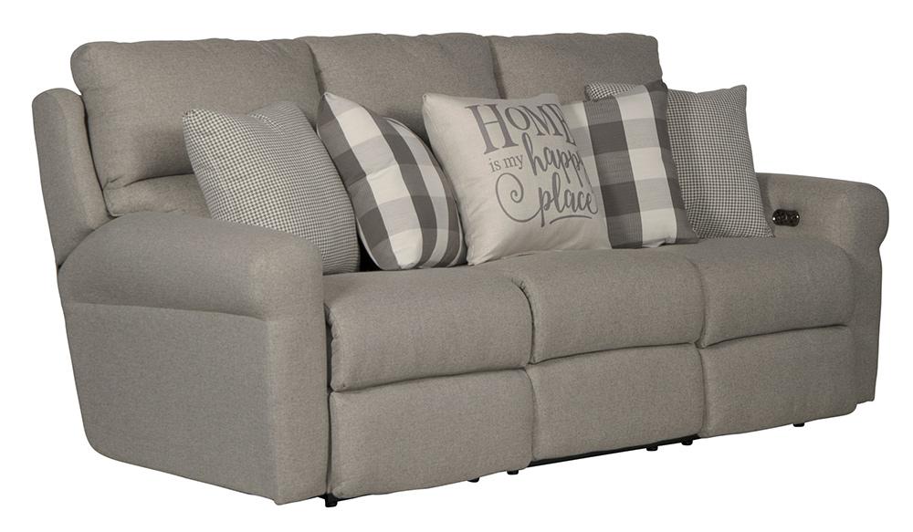 Catnapper - Westport Power Lay Flat Reclining Sofa in Metal/Charcoal - 61211/1605-58/2533-58 view 1