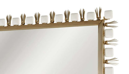 Century Furniture - Cadence Antique Brass, White Accent Mirror - CAA-234 veiw 3