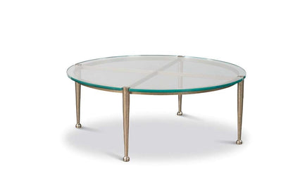 Century Furniture - Cadence Champagne Round Glass Top Cocktail Table - CAA-603 veiw 1