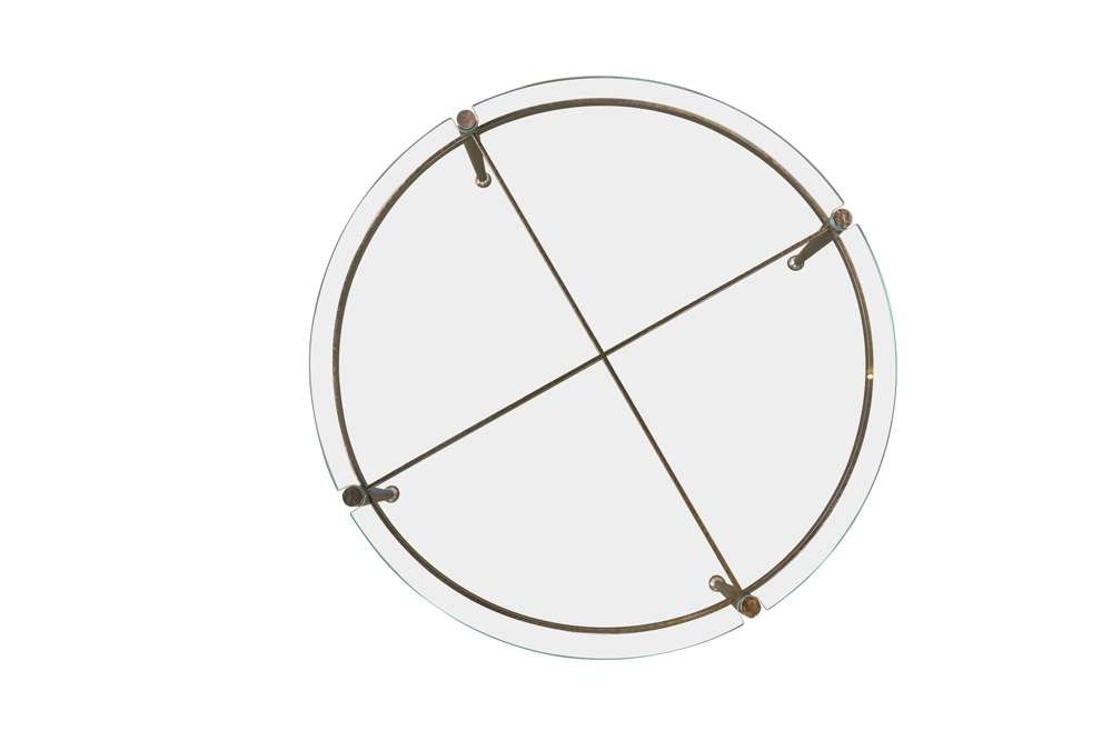 Century Furniture - Cadence Champagne Round Glass Top Cocktail Table - CAA-603 veiw 2