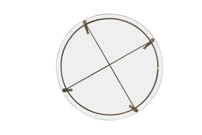 Century Furniture - Cadence Champagne Round Glass Top Cocktail Table - CAA-603 veiw 2