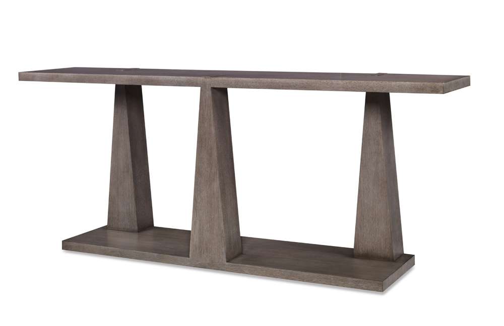 Century Furniture - Casa Bella - Column Console Table (Timber Grey ...