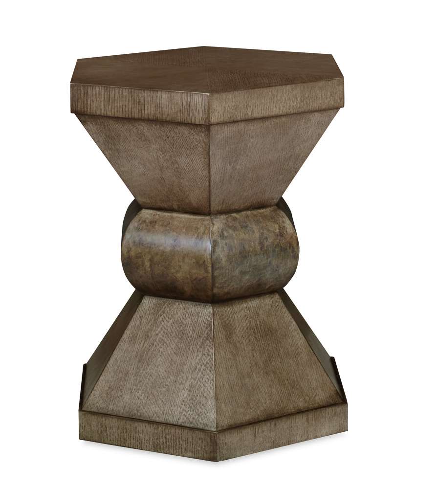Century Furniture - Casa Bella - Hexagonal Chairside Table (Timber Grey) - C5H-612_CLOSEOUT veiw 1