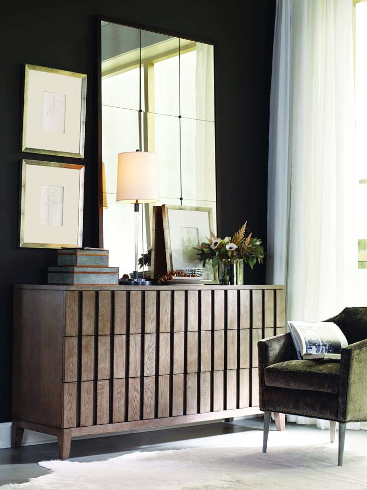 Century Furniture - Casa Bella - Louvered Dresser (Timber Grey) - C5H-205 veiw 3