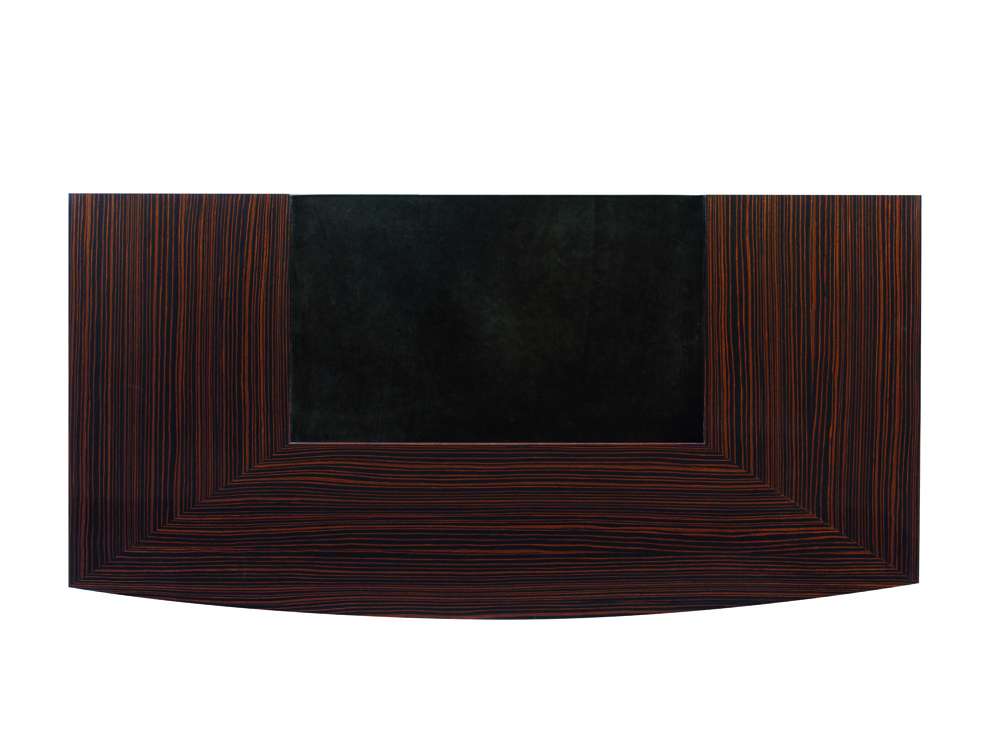 Century Furniture - Century Office - Ebony Desk - Black Leather Top - N3E-701-1 veiw 4