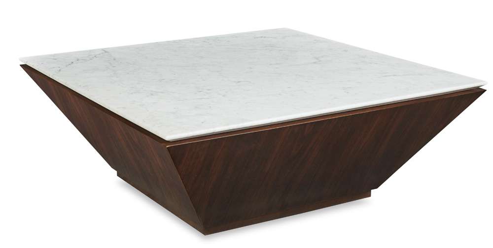 Century Furniture - Compositions Brown, Off-white Compositions Cocktail Table W/Marble Top - C9H-602M veiw 1