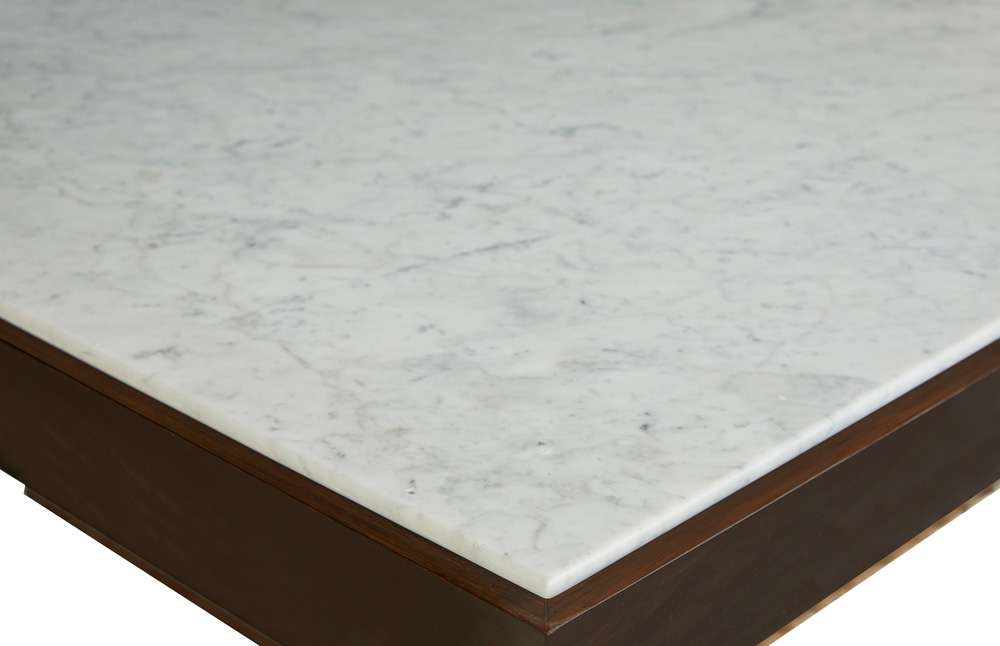 Century Furniture - Compositions Brown, Off-white Compositions Cocktail Table W/Marble Top - C9H-602M veiw 3