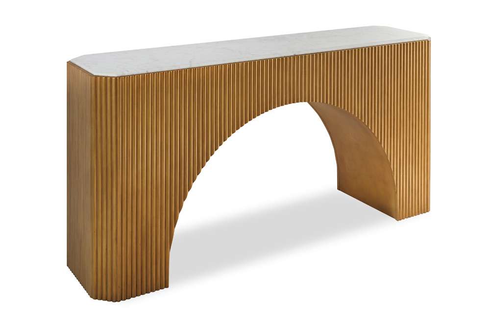 Century Furniture - Compositions Gold, Off-white Compositions Console Table - C9A-721 veiw 1