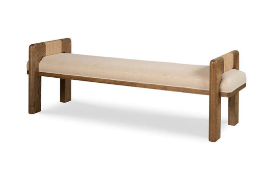 Century Furniture - Curate Brown, Flax Bohdi Bench - CT6065 veiw 1