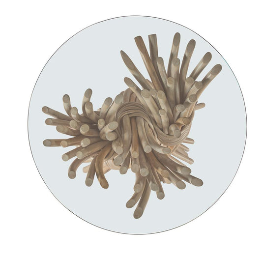 Century Furniture - Curate Braided Knot Side Table in Limewash - CT6104-LW veiw 2