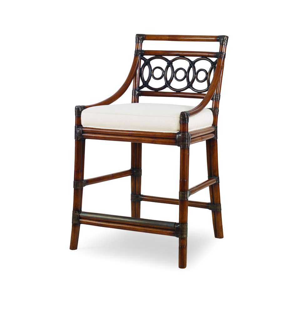 Century Furniture - Curate - Circles Counter Stool-Flax - CT2007C-FL veiw 3