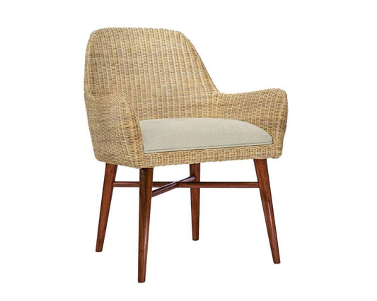 Century Furniture - Curate - Ingenue Arm Chair-Flax - CT6001A-FL veiw 1