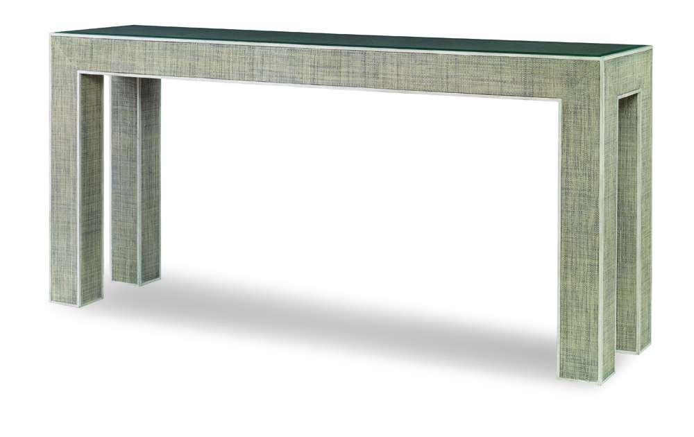 Century Furniture - Curate - Newport Console Table-French Grey/Pn - CT5010-FG-PN veiw 1