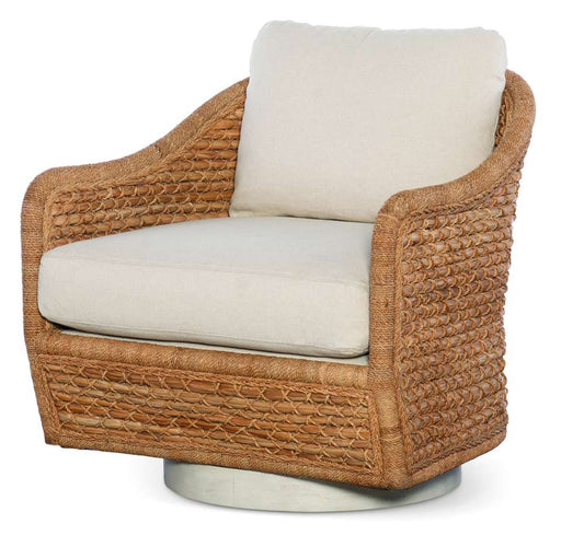 Century Furniture - Curate - Pompano Swivel Lounge Chair-Natural/Flax - CT2105-NT-FL veiw 1