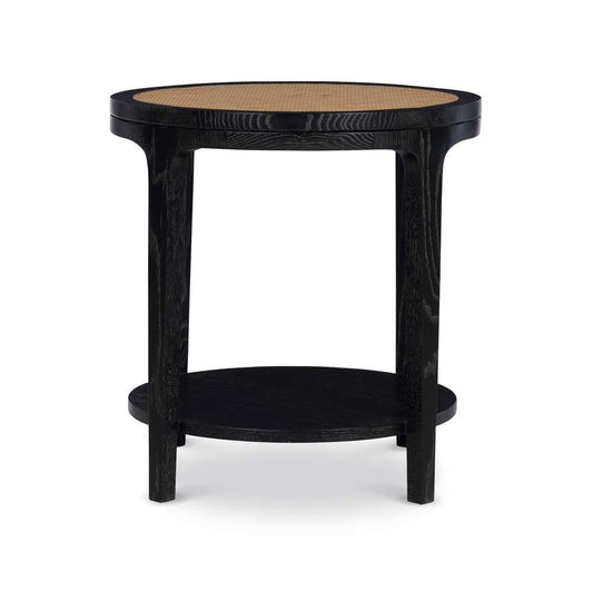 Century Furniture - Curate Black, Natural Rohan Side Table - CT6091 veiw 2
