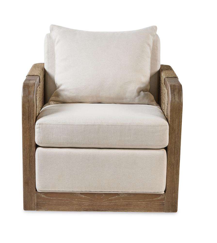 Century Furniture - Curate Tessuto Swivel Lounge Chair in Triza - CT6117 veiw 2