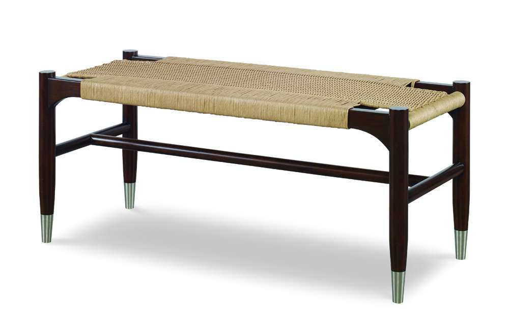 Century Furniture - Curate - Tristan Woven Bench-Sand - CT2018-SD veiw 1