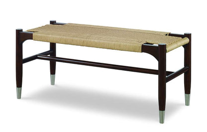 Century Furniture - Curate - Tristan Woven Bench-Sand - CT2018-SD veiw 1