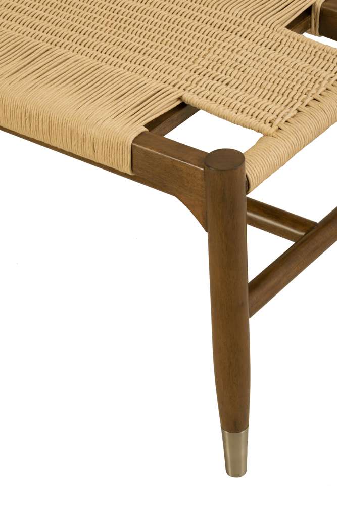 Century Furniture - Curate - Tristan Woven Bench-Sand - CT2018-SD veiw 2