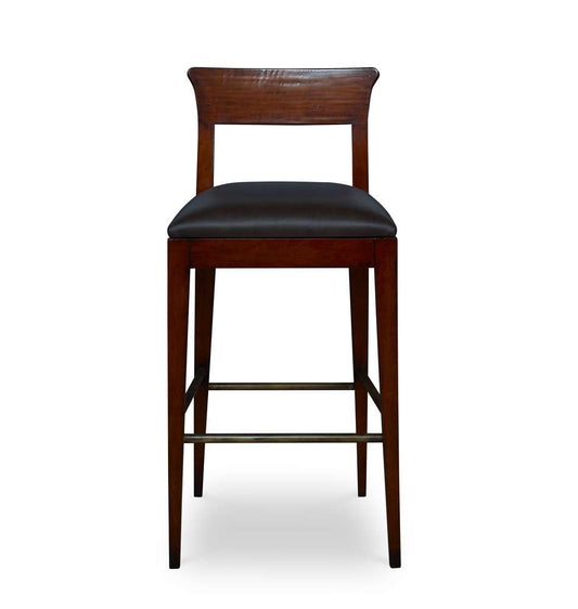Century Furniture - Century Trading Company Brown, Black Easton Bar Stool - PLR-18151B-PECAN veiw 2