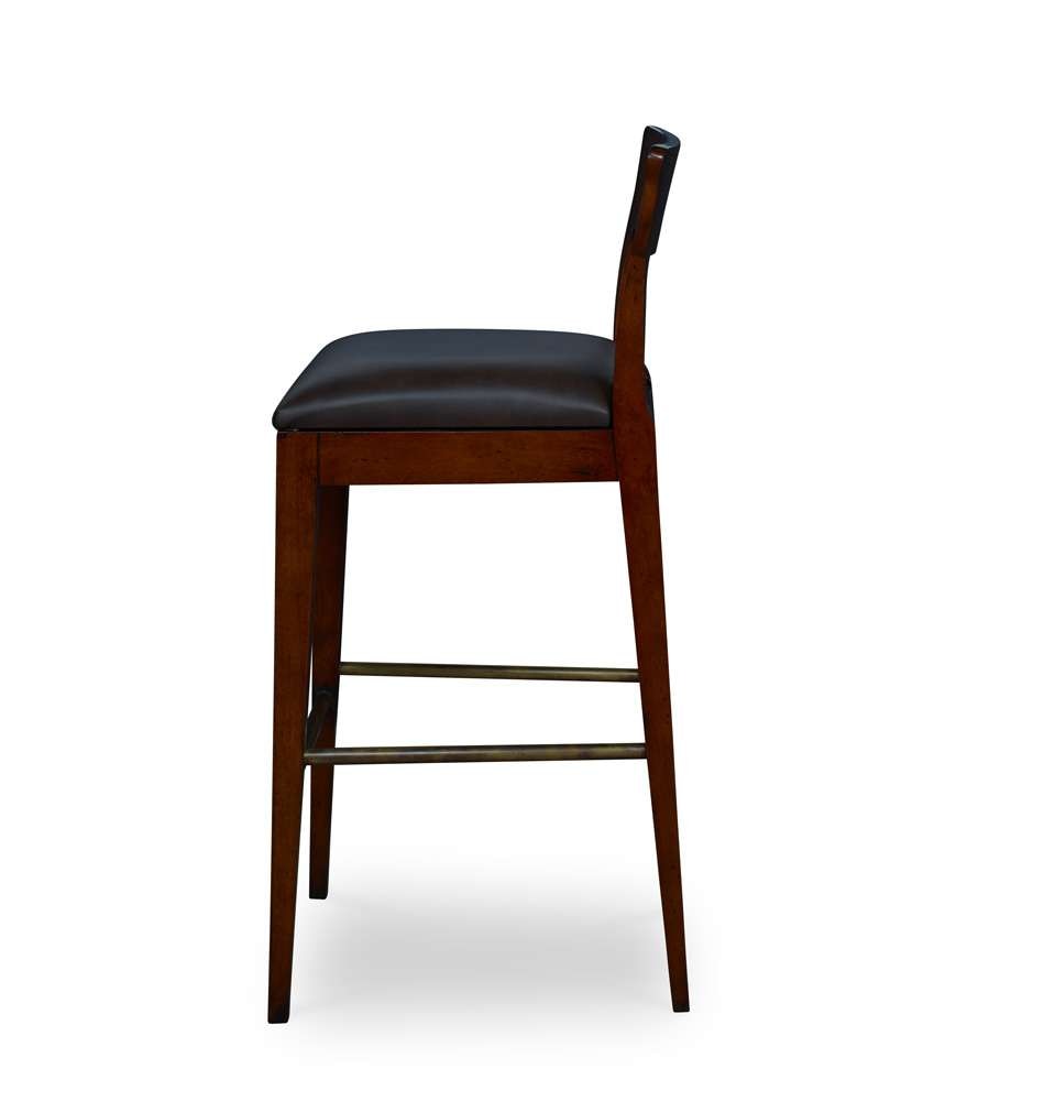 Century Furniture - Century Trading Company Brown, Black Easton Bar Stool - PLR-18151B-PECAN veiw 3