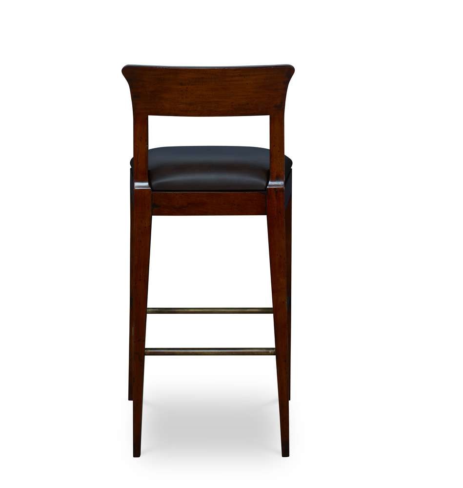 Century Furniture - Century Trading Company Brown, Black Easton Bar Stool - PLR-18151B-PECAN veiw 5