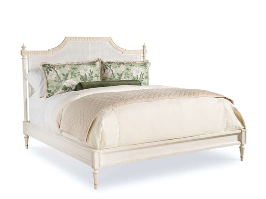 Century Furniture - Monarch White wash, Gold Emily Bed Queen - MN5879Q veiw 1