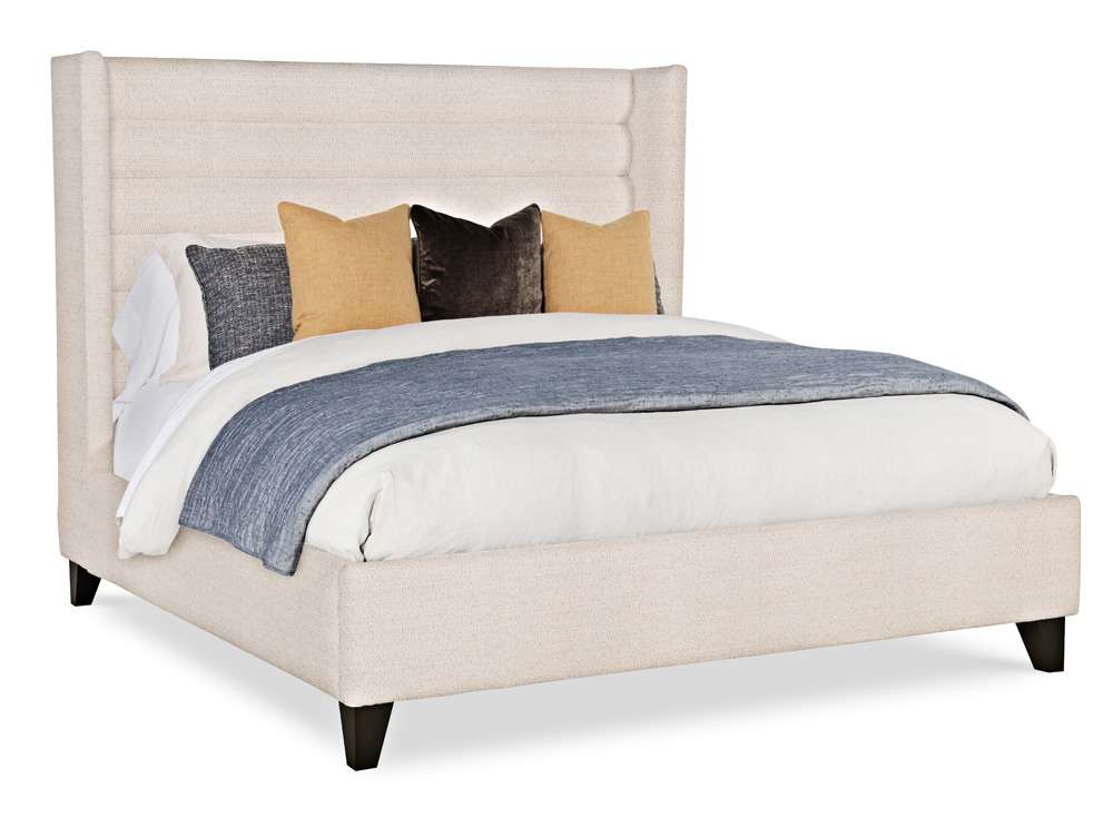 Century Furniture - Details Case Cream, Dark Brown Fully Uph Bed King  - CR1-122K-V1 veiw 1