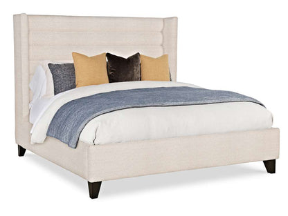 Century Furniture - Details Case Cream, Dark Brown Fully Uph Bed King  - CR1-122K-V1 veiw 1