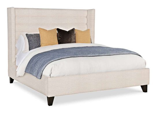 Century Furniture - Details Case Cream, Dark Brown Fully Uph Bed King  - CR1-122K-V1 veiw 1