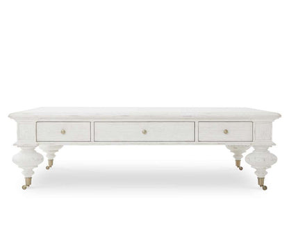 Century Furniture - Monarch White wash Grand Oak Cocktail Table White - MN2000-W veiw 2
