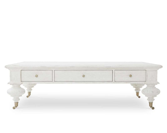 Century Furniture - Monarch White wash Grand Oak Cocktail Table White - MN2000-W veiw 2