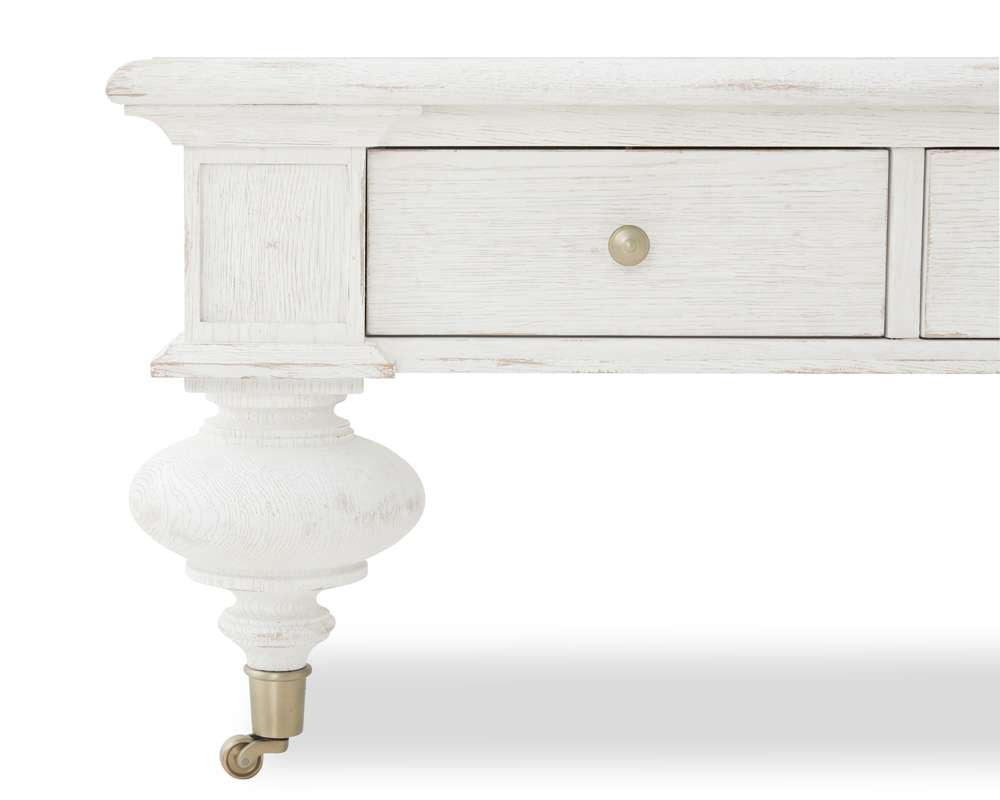 Century Furniture - Monarch White wash Grand Oak Cocktail Table White - MN2000-W veiw 3