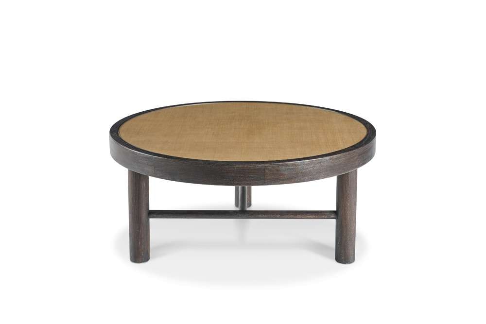 Century Furniture - Grand Tour Furniture Dark Cerused, Natural Raffia Aster Cocktail Table - Large - SF6199L veiw 2