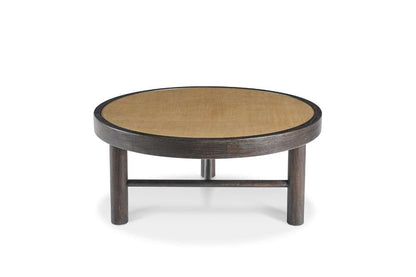 Century Furniture - Grand Tour Furniture Dark Cerused, Natural Raffia Aster Cocktail Table - Large - SF6199L veiw 2