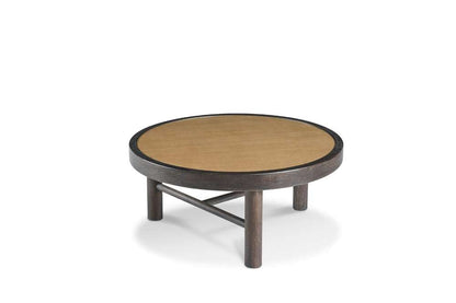 Century Furniture - Grand Tour Furniture Dark Cerused, Natural Raffia Aster Cocktail Table - Small - SF6199S veiw 1