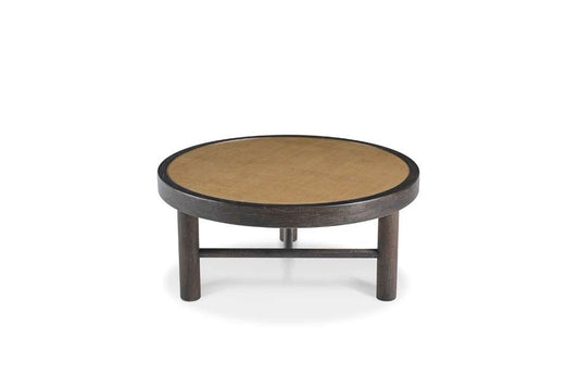 Century Furniture - Grand Tour Furniture Dark Cerused, Natural Raffia Aster Cocktail Table - Small - SF6199S veiw 2